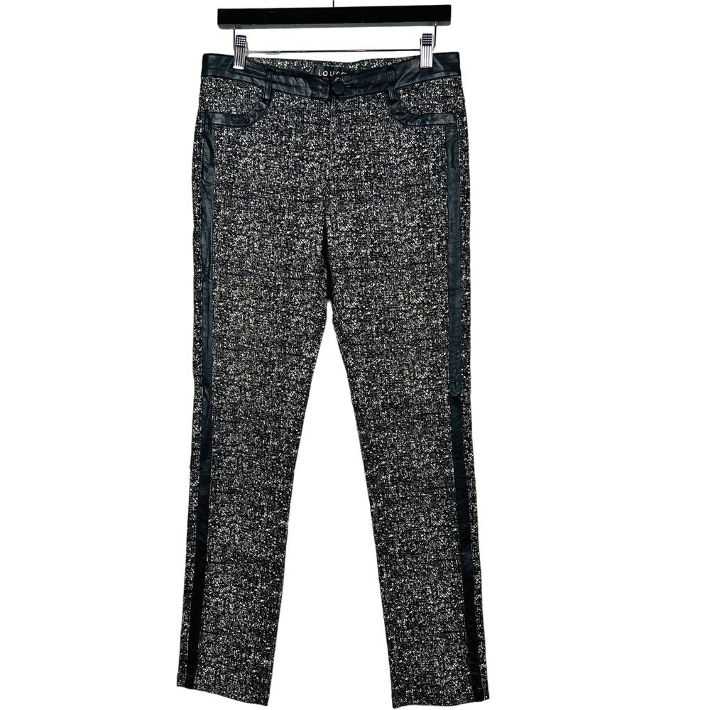 Louna Tuxedo Pants Skinny Black White - M